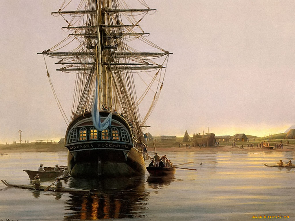 mark, myers, the, slava, rosjii, at, three, saints, harbour, 20, june, 1790, , 
